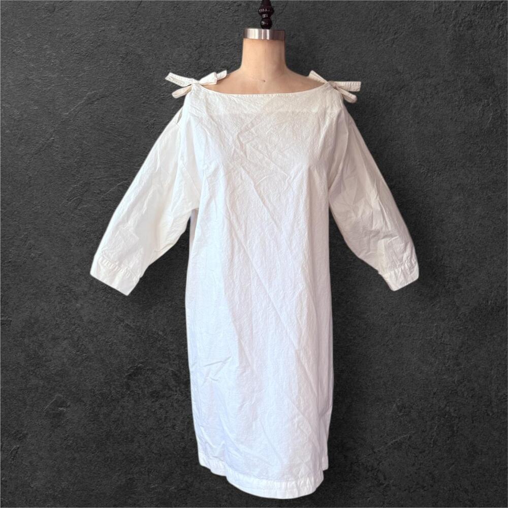 Y2K Coquette Cottage core White cotton M.I.H Jeans dress Romantic